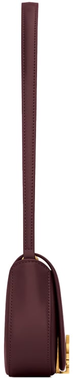 Saint Laurent Voltaire Mini - Bordeaux Zwart