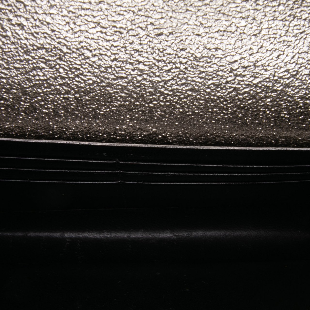 Saint Laurent Metallic Calfskin Monogram Kate Tassel Wallet on Chain Goud