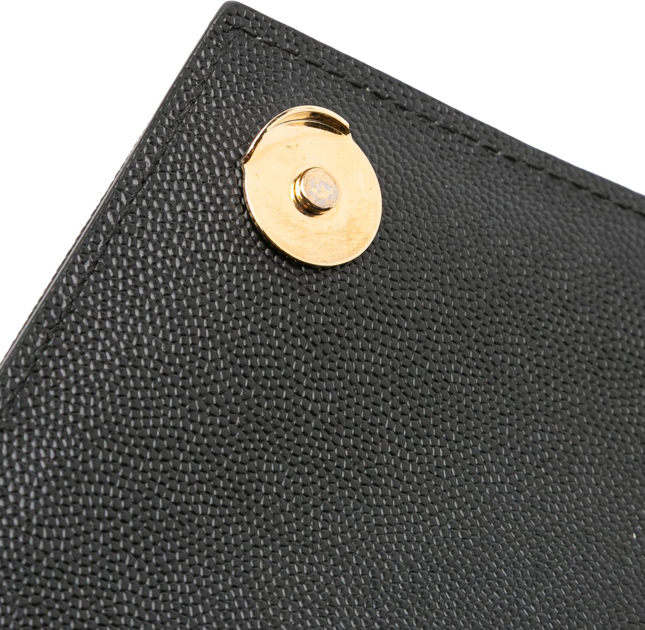 Saint Laurent Large Grain De Poudre Triquilt Monogram Envelope Bag Zwart