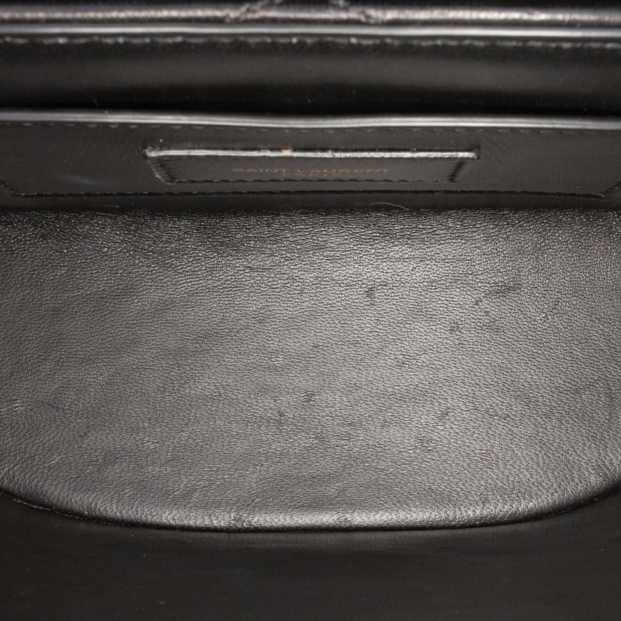 Saint Laurent Quilted Lambskin Monogram June Box Bag Zwart