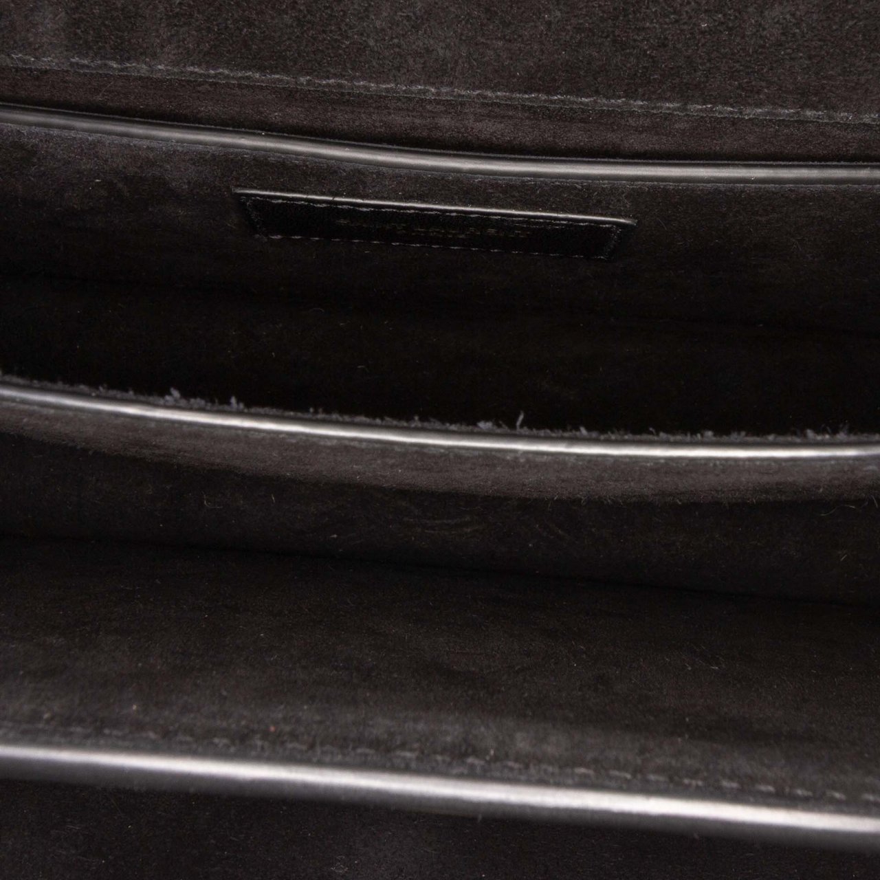 Saint Laurent Medium Leather Monogram Sunset Braided Strap Crossbody Zwart