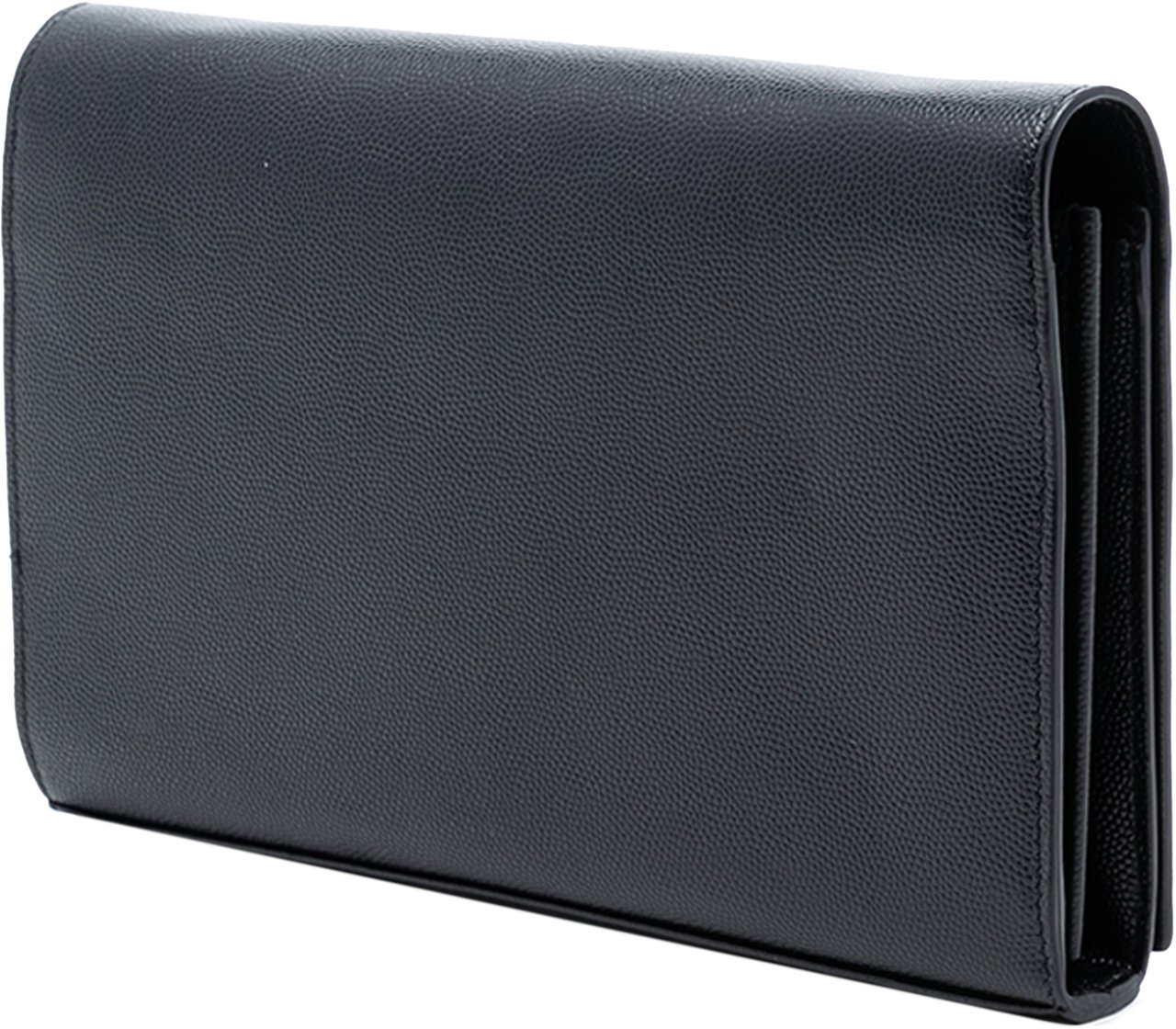 Saint Laurent Grain De Poudre Star Monogram Wallet On Chain Zwart