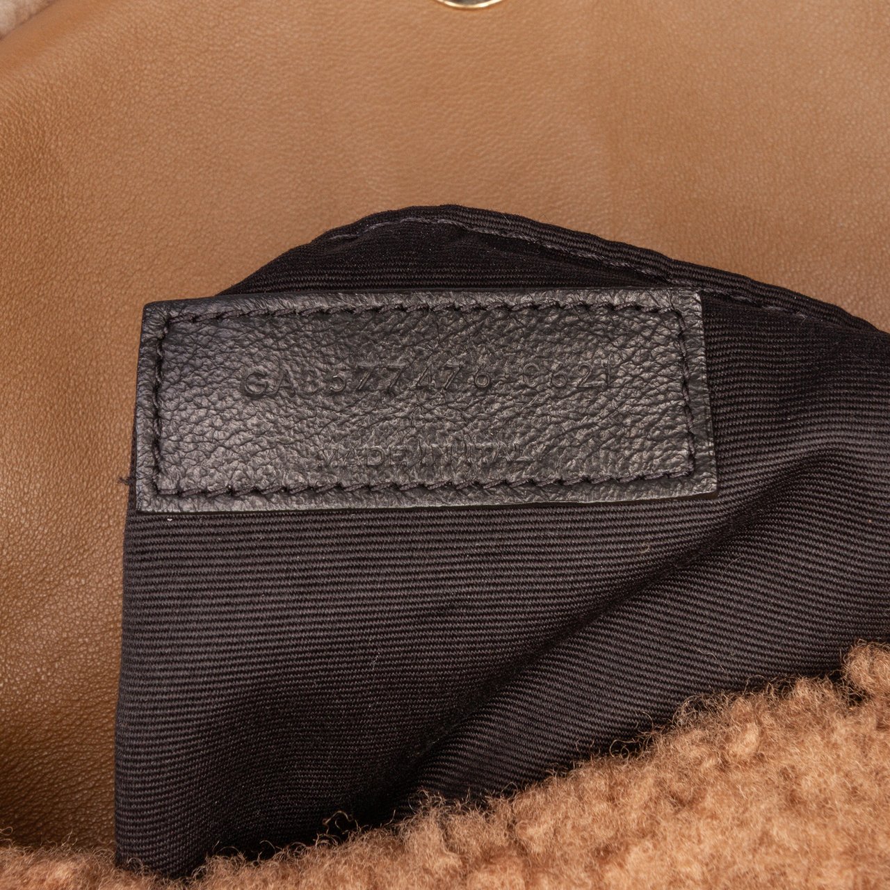 Saint Laurent Small Shearling Loulou Puffer Shoulder Bag Bruin