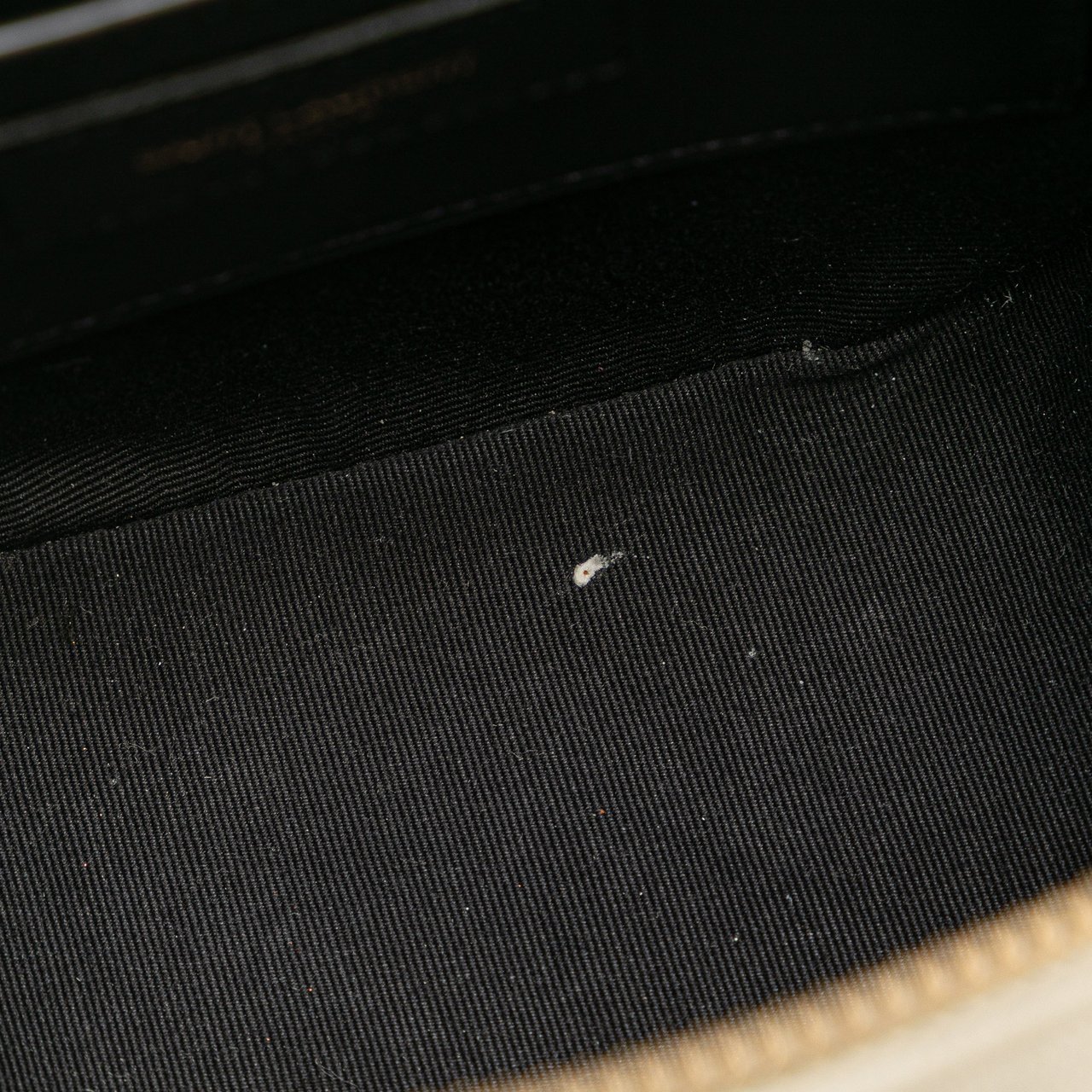 Saint Laurent Grain de Poudre Quilted 80's Vanity Bag Wit