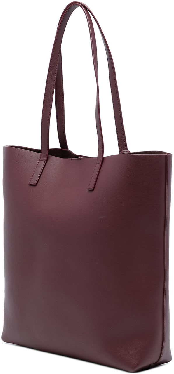 Saint Laurent North South Leather Shopping Tote Rood