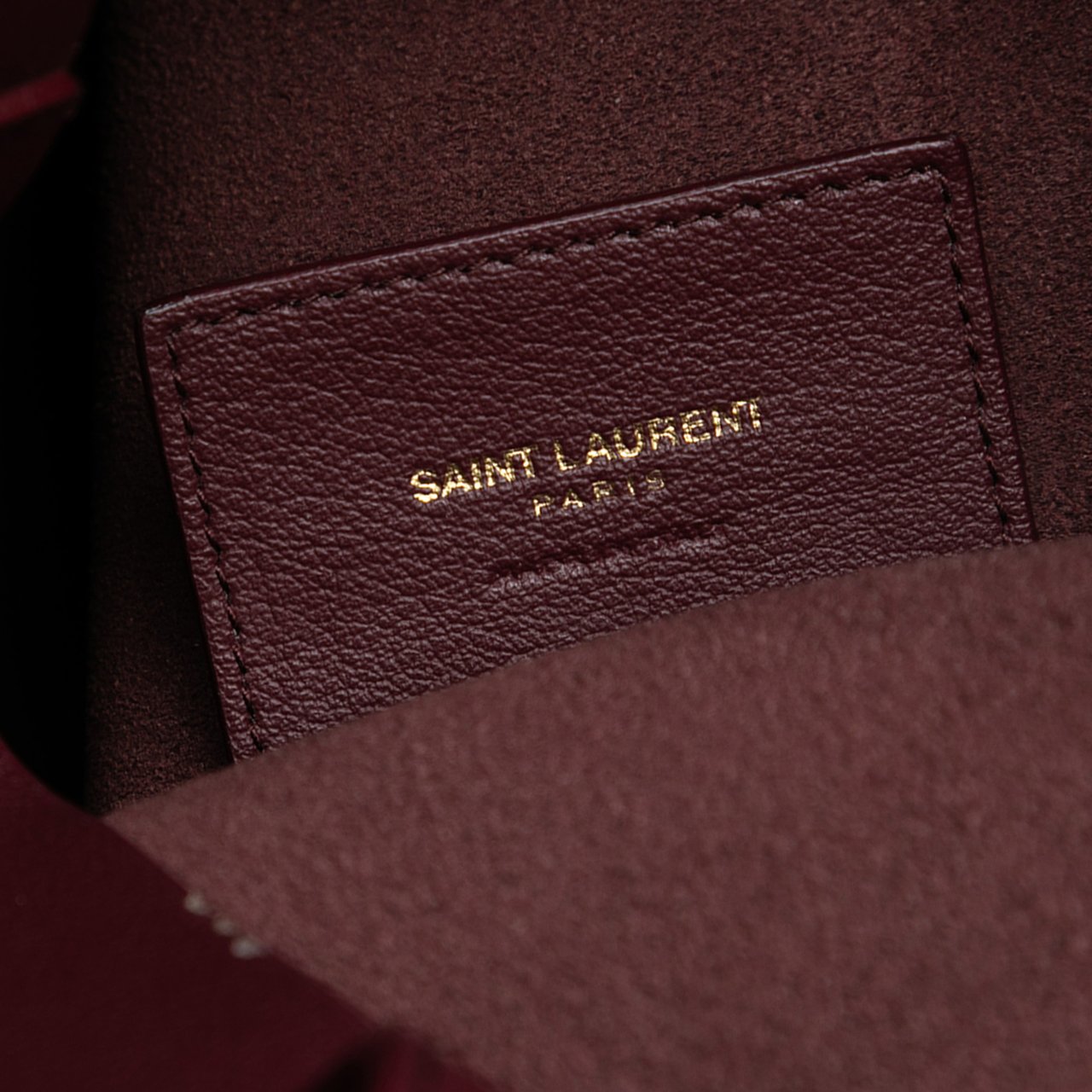 Saint Laurent North South Leather Shopping Tote Rood