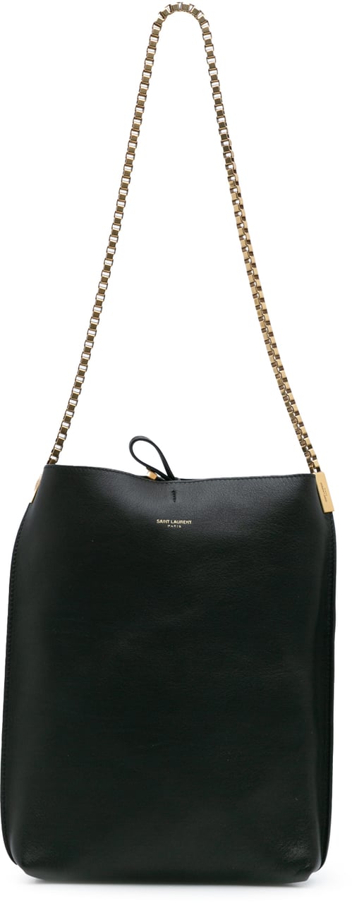 Saint Laurent Small Calfskin Suzanne Hobo Zwart
