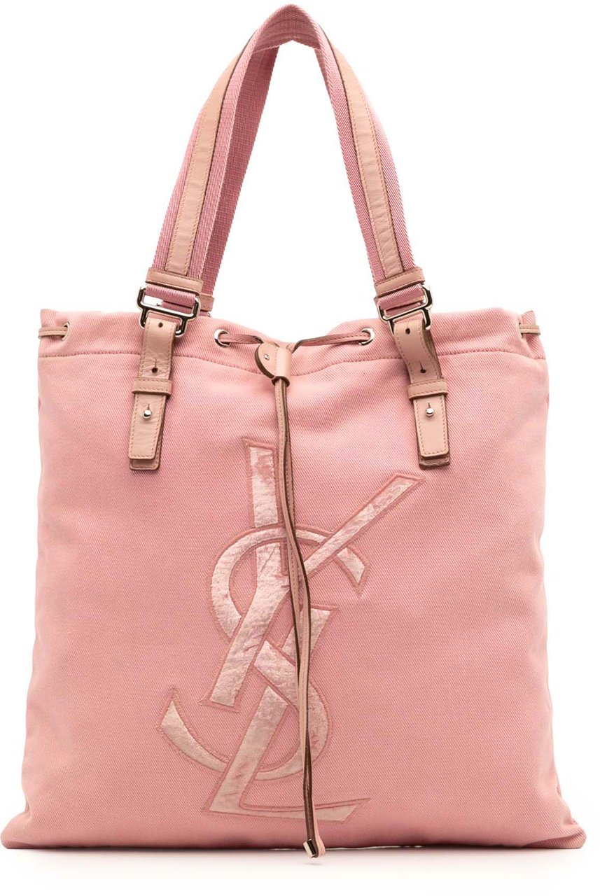 Saint Laurent Canvas Kahala Tote Roze