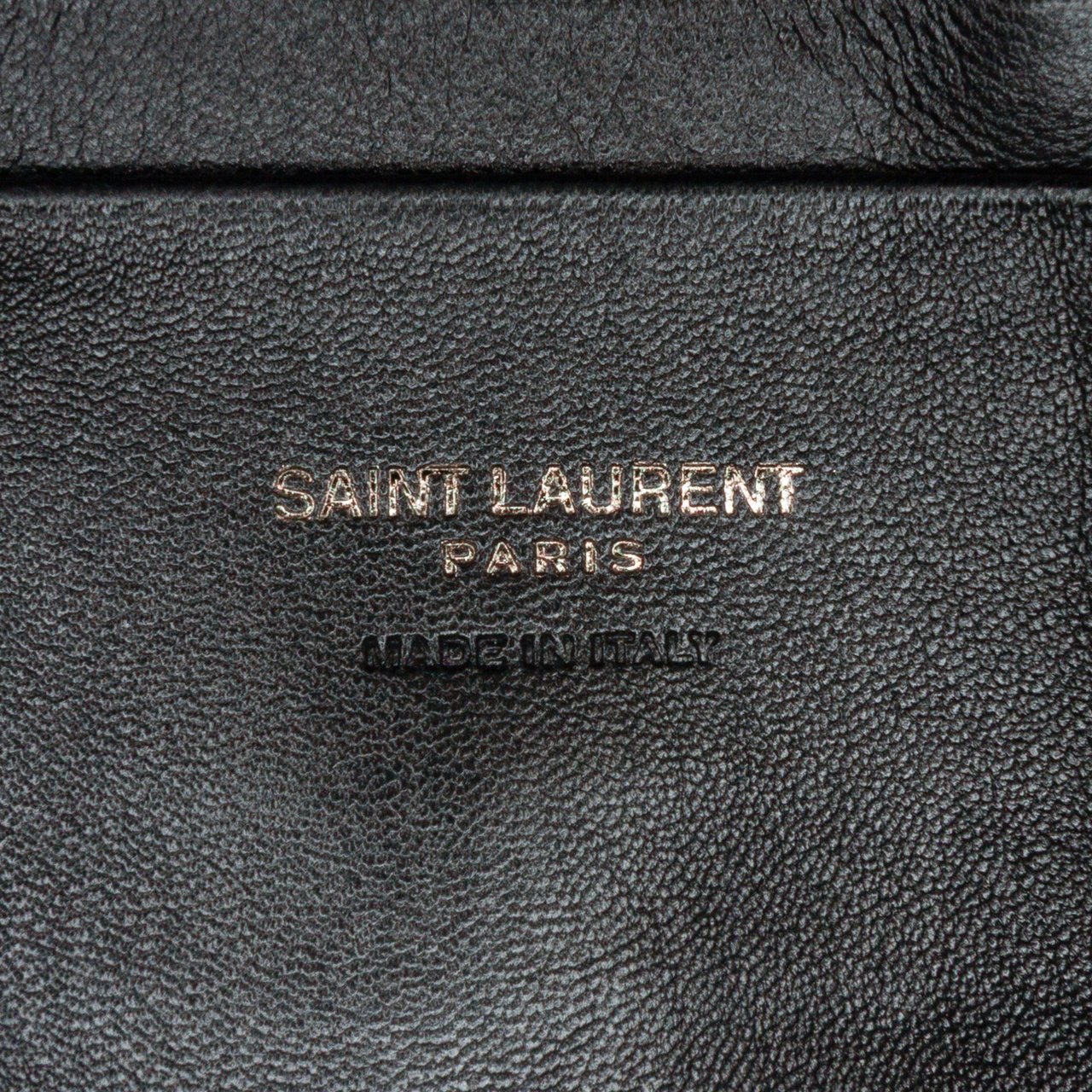 Saint Laurent Canvas Metallic Tiger Print Monogram Lou Camera Bag Zwart