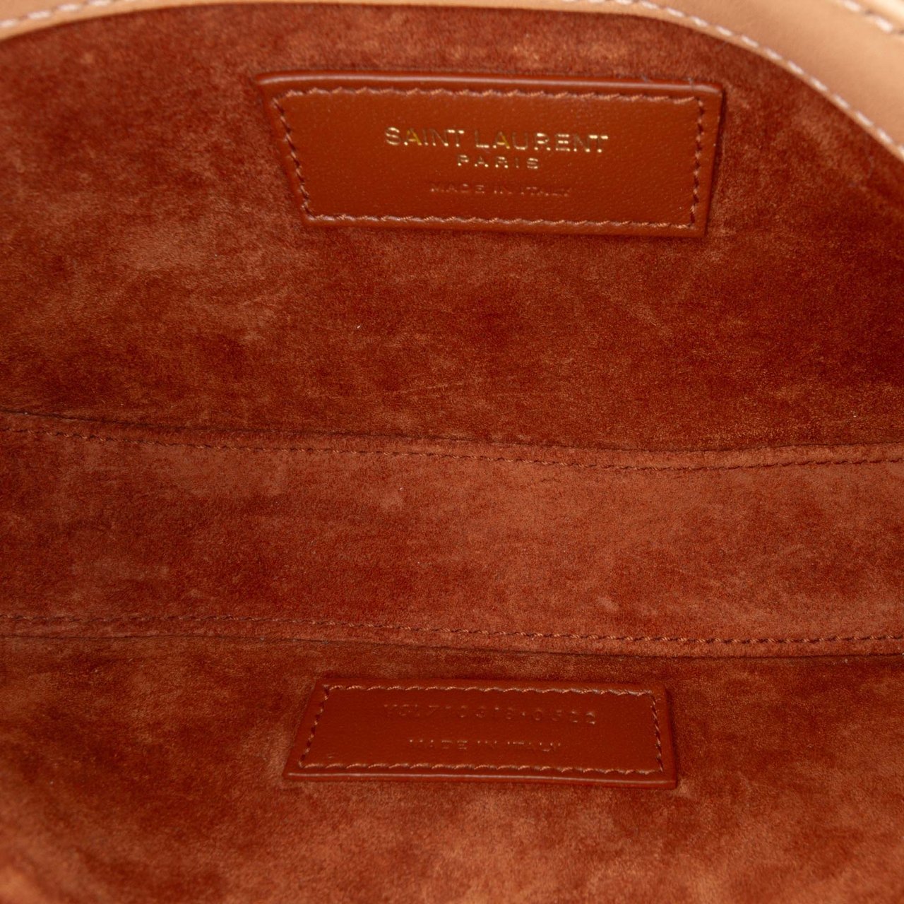 Saint Laurent Mini Smooth Calfskin Le 5 a 7 Hobo Bruin