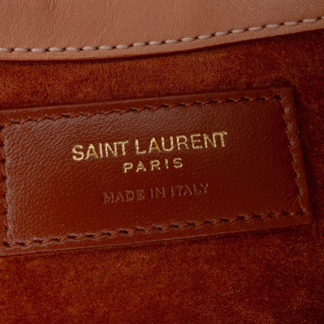 Saint Laurent Mini Smooth Calfskin Le 5 a 7 Hobo Bruin