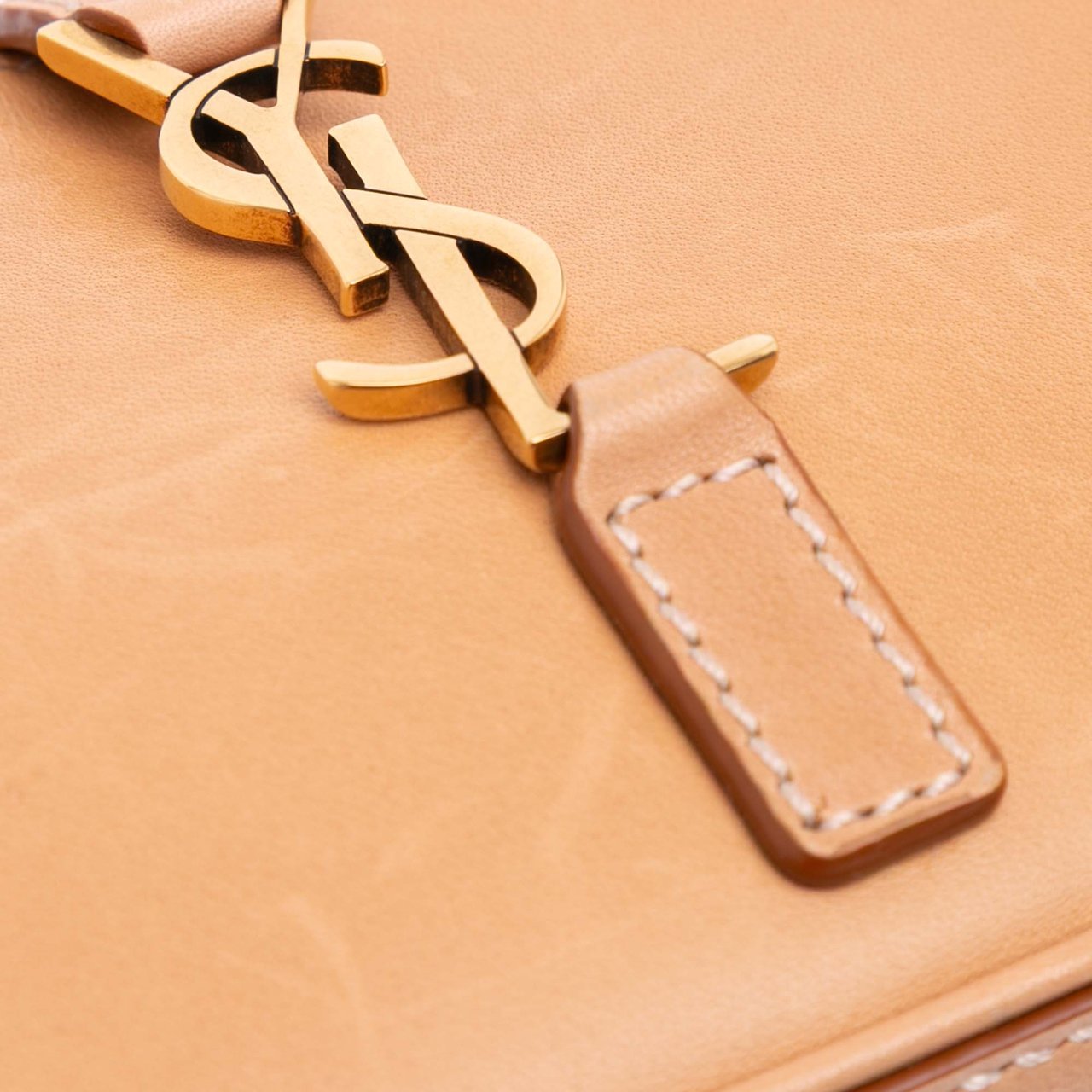 Saint Laurent Mini Smooth Calfskin Le 5 a 7 Hobo Bruin