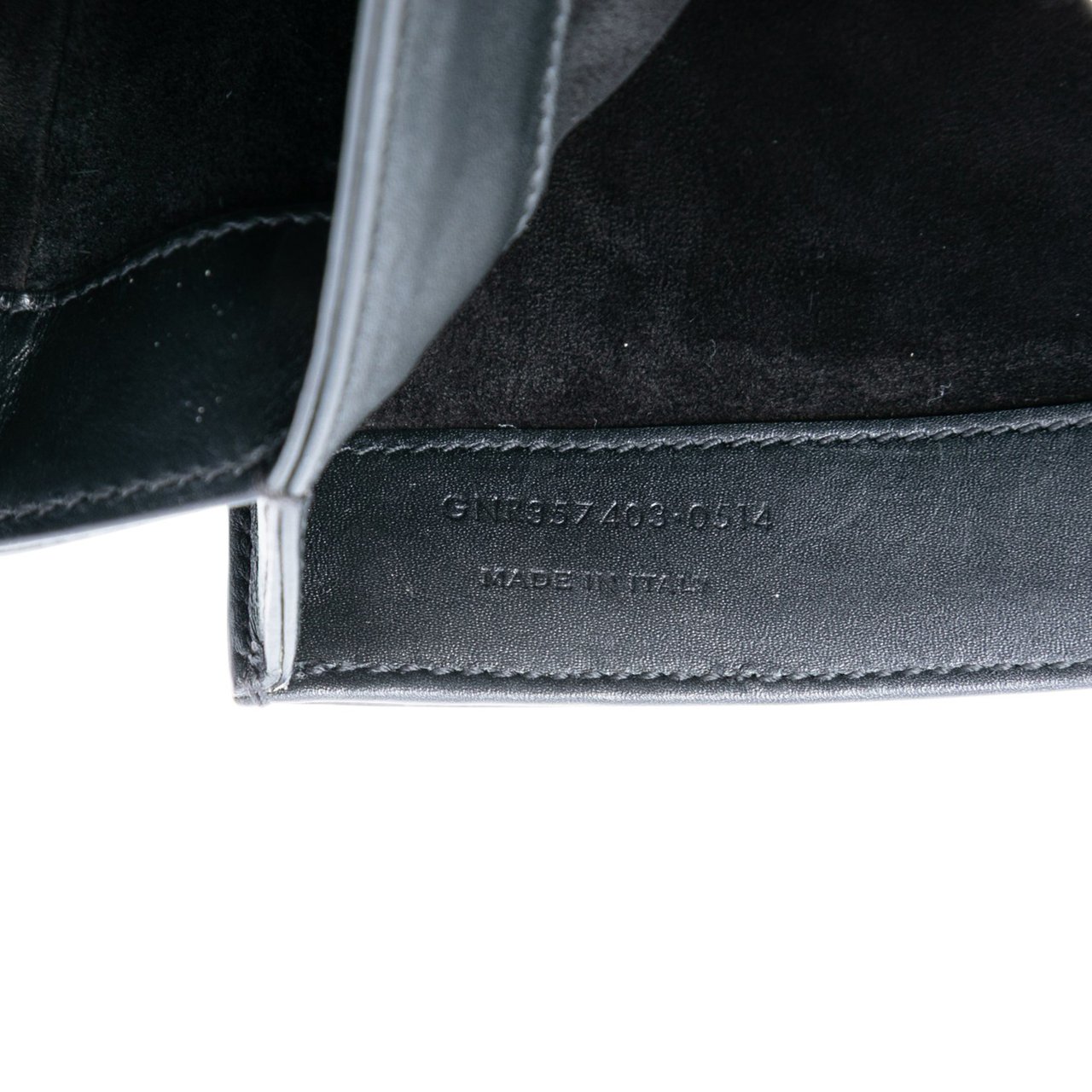 Saint Laurent Medium Leather Monogram Universite Bag Zwart