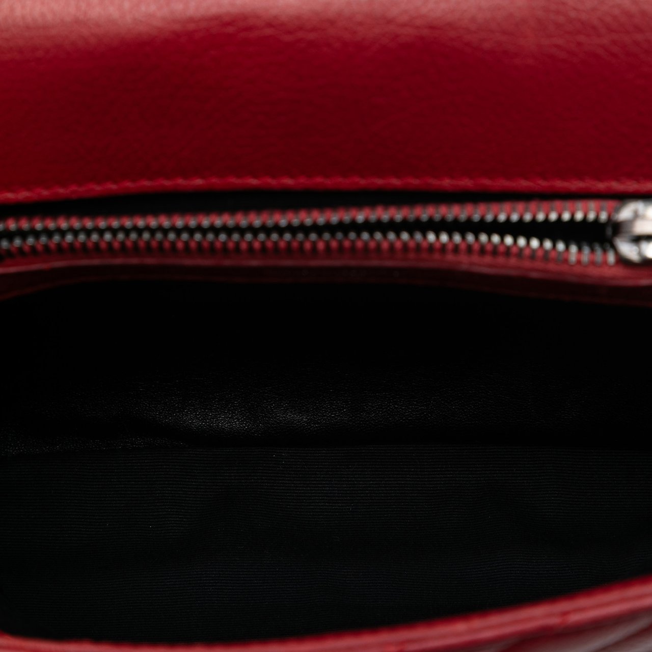 Saint Laurent Medium Chevron Sheepskin Monogram College Satchel Rood