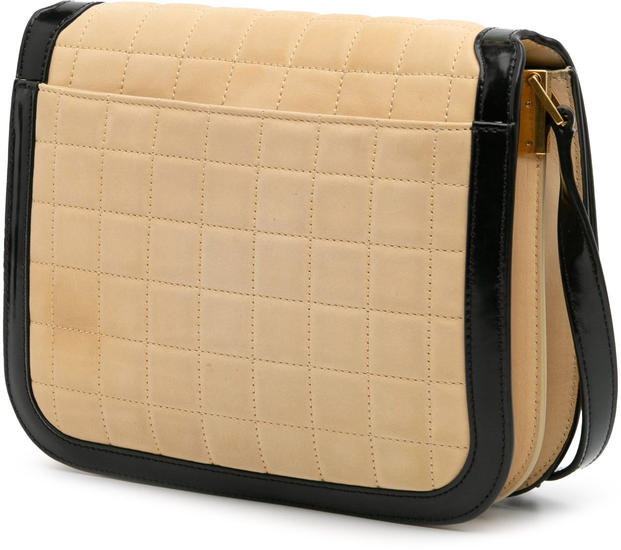 Saint Laurent Medium Quilted Suede Monogram Solferino Crossbody Bruin