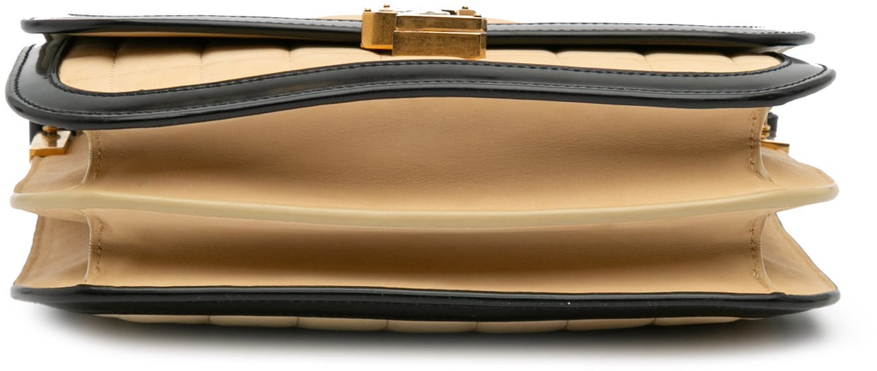 Saint Laurent Medium Quilted Suede Monogram Solferino Crossbody Bruin