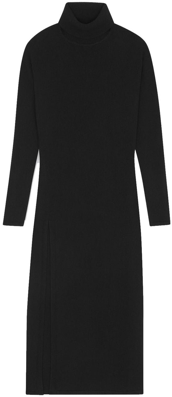 Saint Laurent Saint Laurent Cashmere Dress Zwart