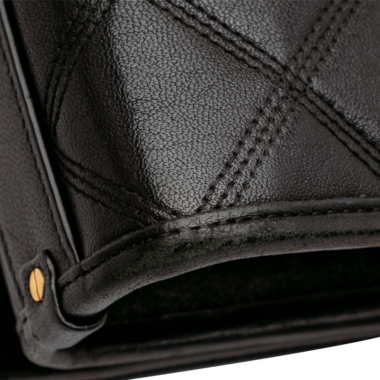 Saint Laurent Mini Quilted Lambskin Becky Chain Shoulder Bag Zwart
