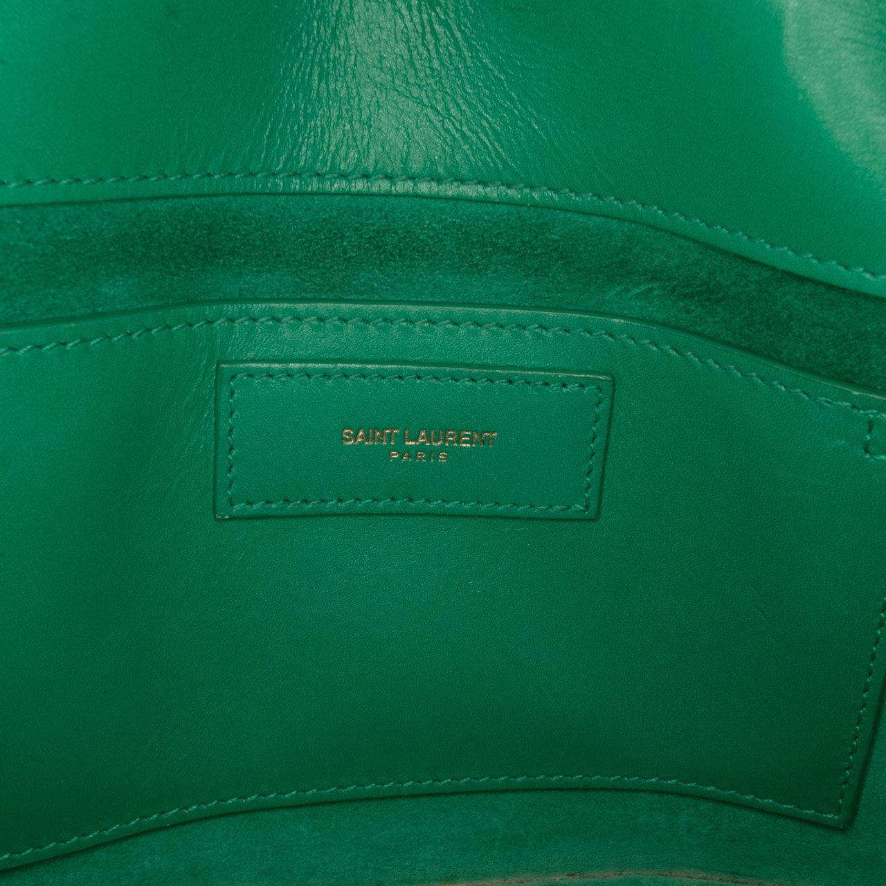 Saint Laurent Small Leather Betty Crossbody Groen