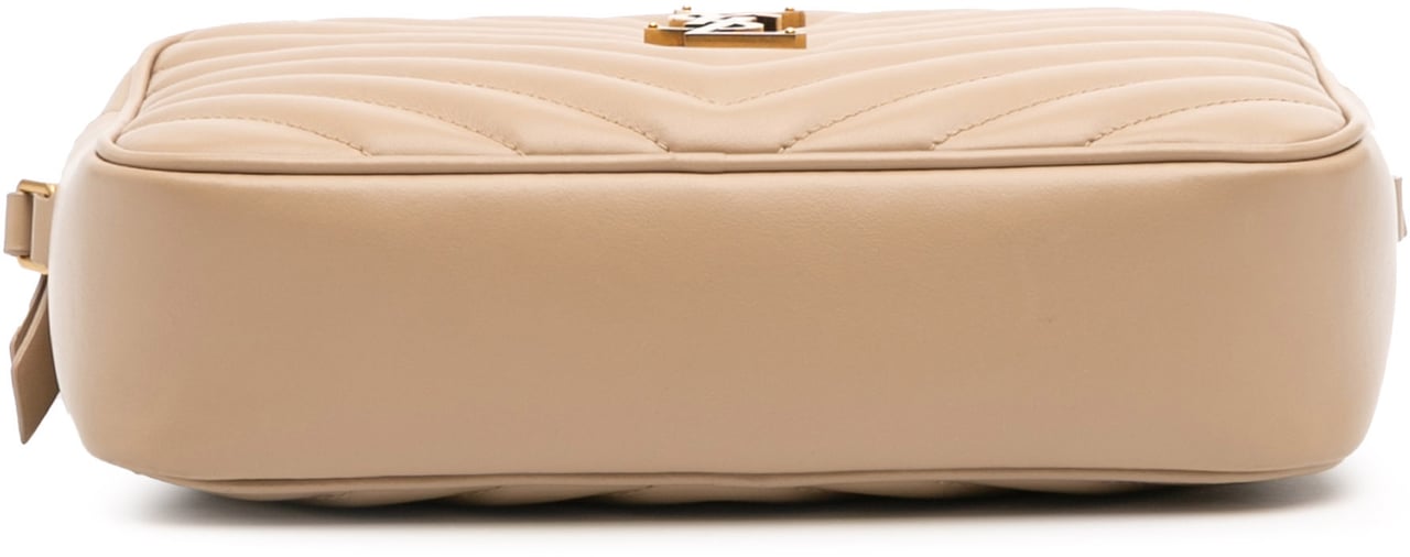 Saint Laurent Matelasse Leather Monogram Lou Camera Bag Bruin
