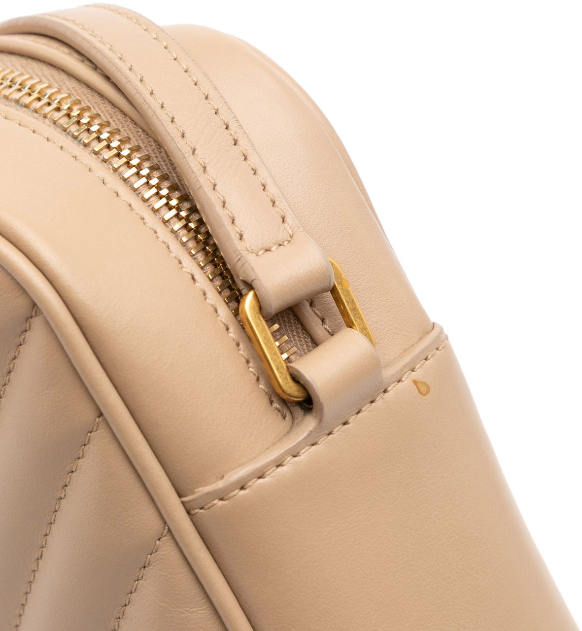 Saint Laurent Matelasse Leather Monogram Lou Camera Bag Bruin