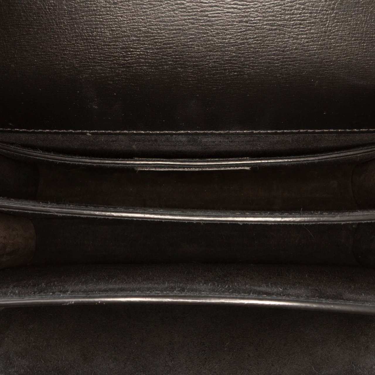Saint Laurent Medium Leather Monogram Sunset Crossbody Zwart