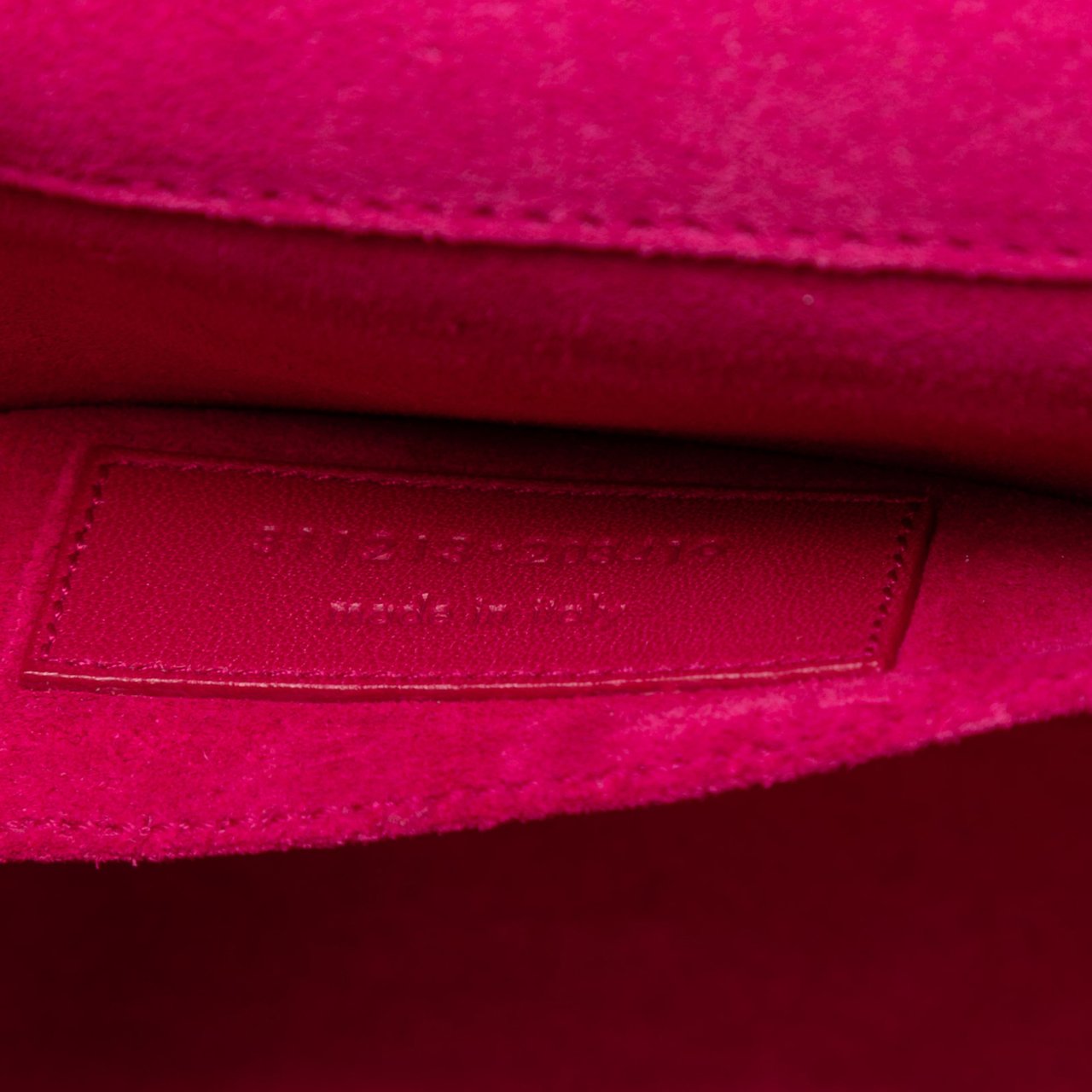 Saint Laurent Leather Chyc Ligne Clutch Roze