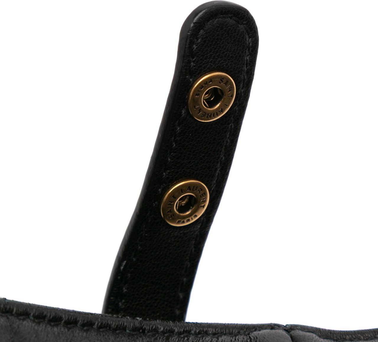 Saint Laurent Medium Lambskin Cecile Bucket Bag Zwart
