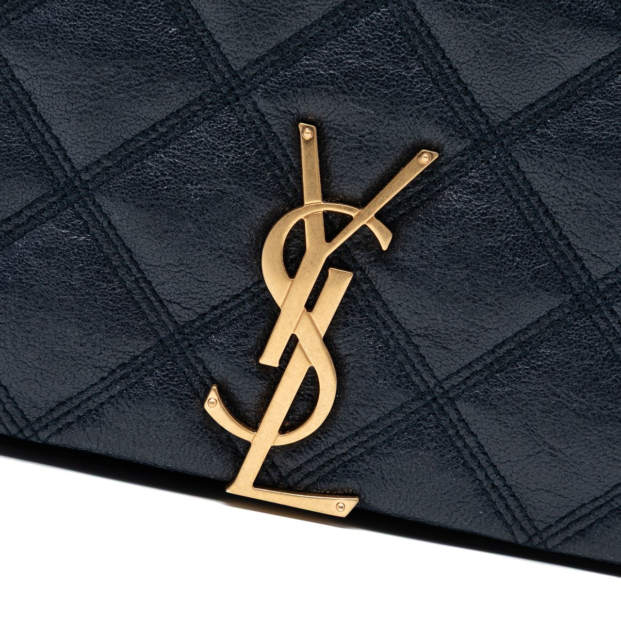 Saint Laurent Mini Quilted Lambskin Becky Chain Shoulder Bag Zwart