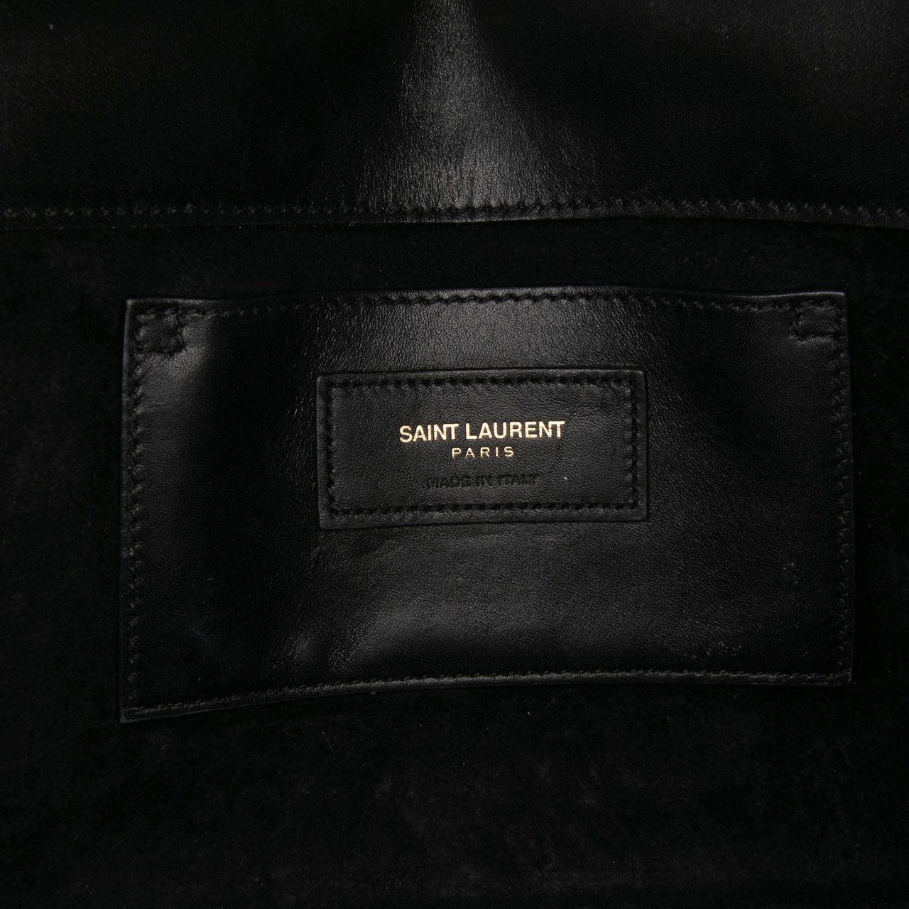 Saint Laurent Medium Smooth Calfskin Classic Monogram Kate Tassel Crossbody Zwart