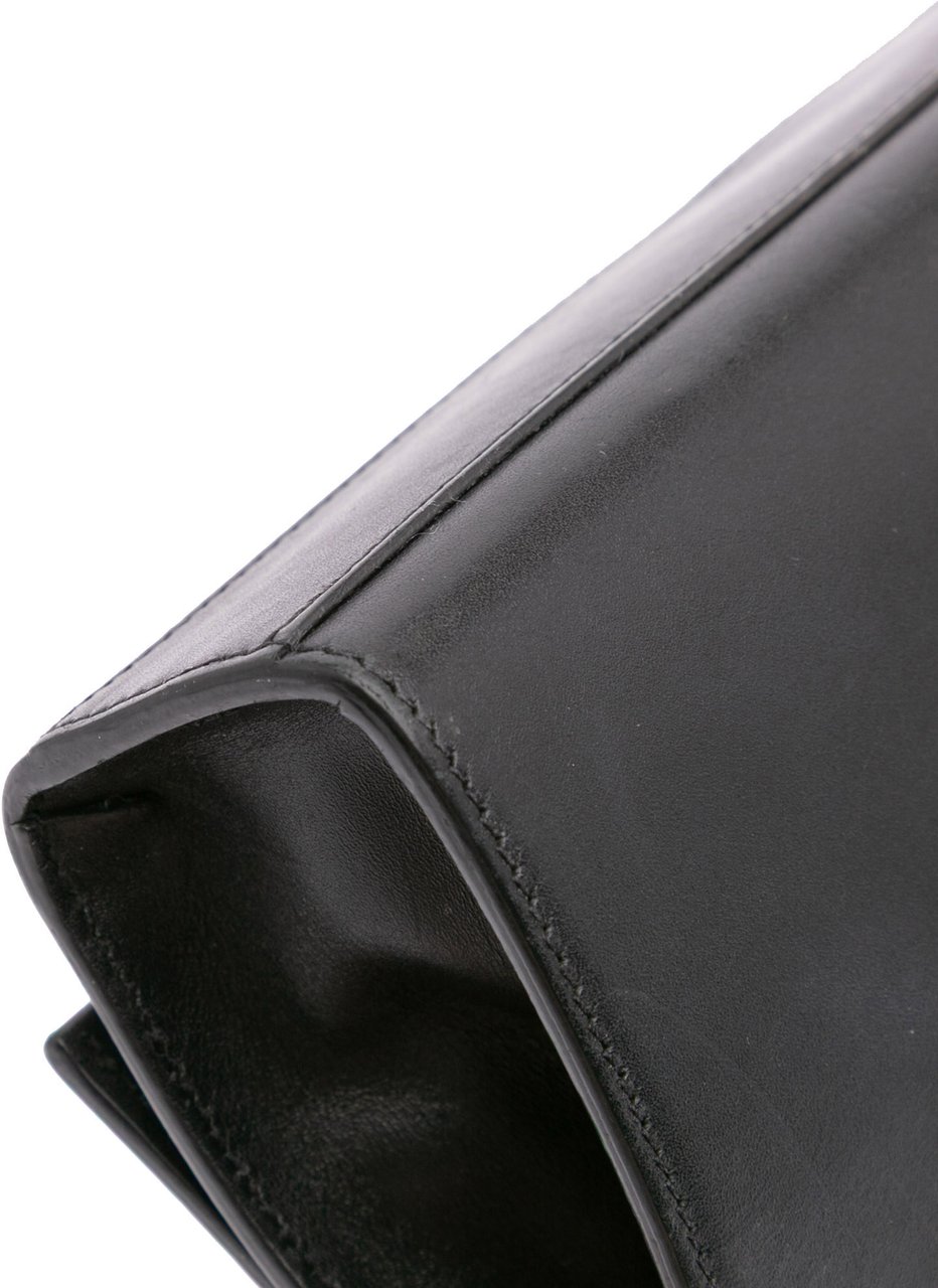 Saint Laurent Medium Smooth Calfskin Classic Monogram Kate Tassel Crossbody Zwart