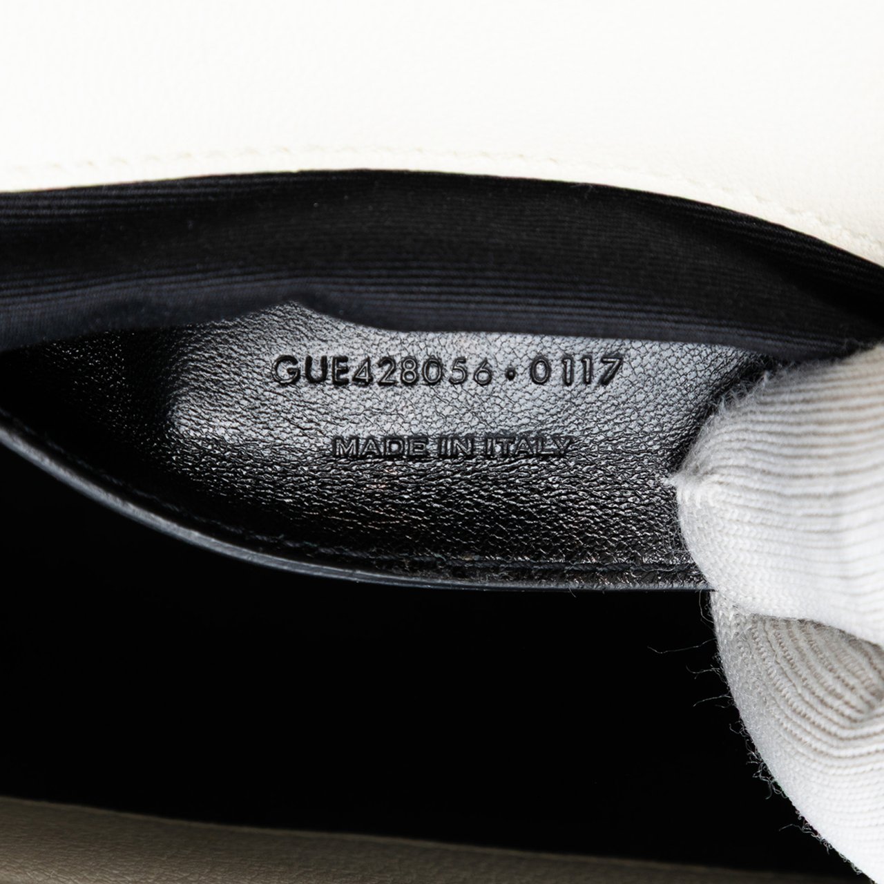 Saint Laurent Medium Chevron Sheepskin Monogram College Satchel Wit