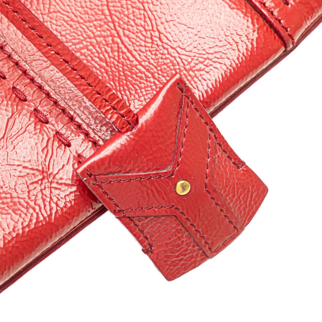 Saint Laurent Medium Leather Muse Handbag Rood