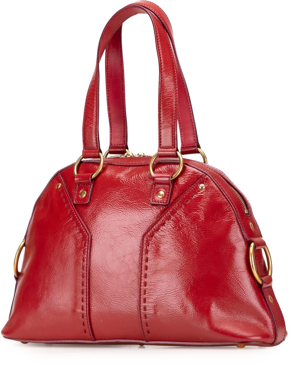 Saint Laurent Medium Leather Muse Handbag Rood