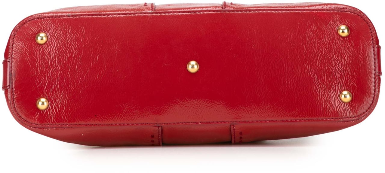 Saint Laurent Medium Leather Muse Handbag Rood