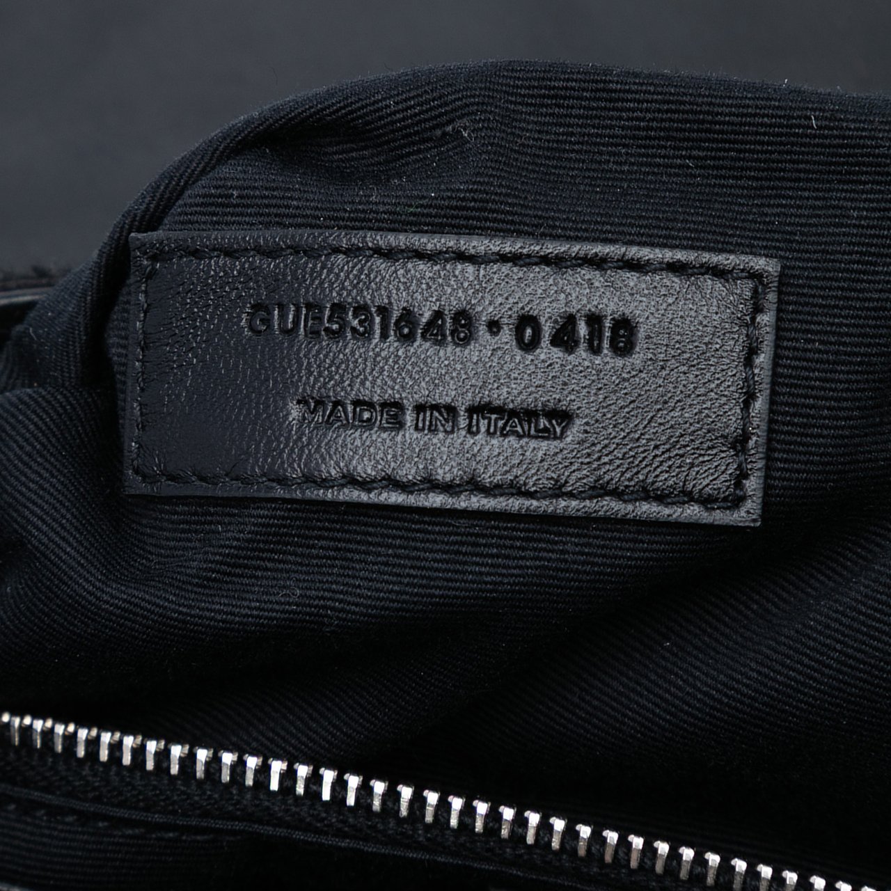 Saint Laurent Toy Shearling Loulou Crossbody Zwart