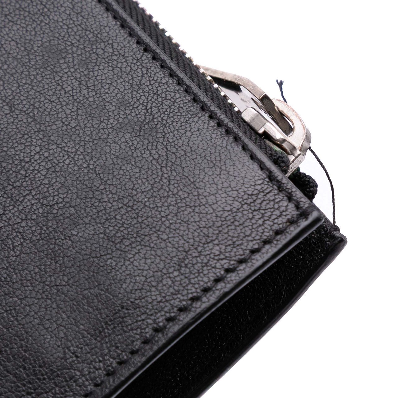 Saint Laurent Leather Star Rider iPad Pouch Zwart