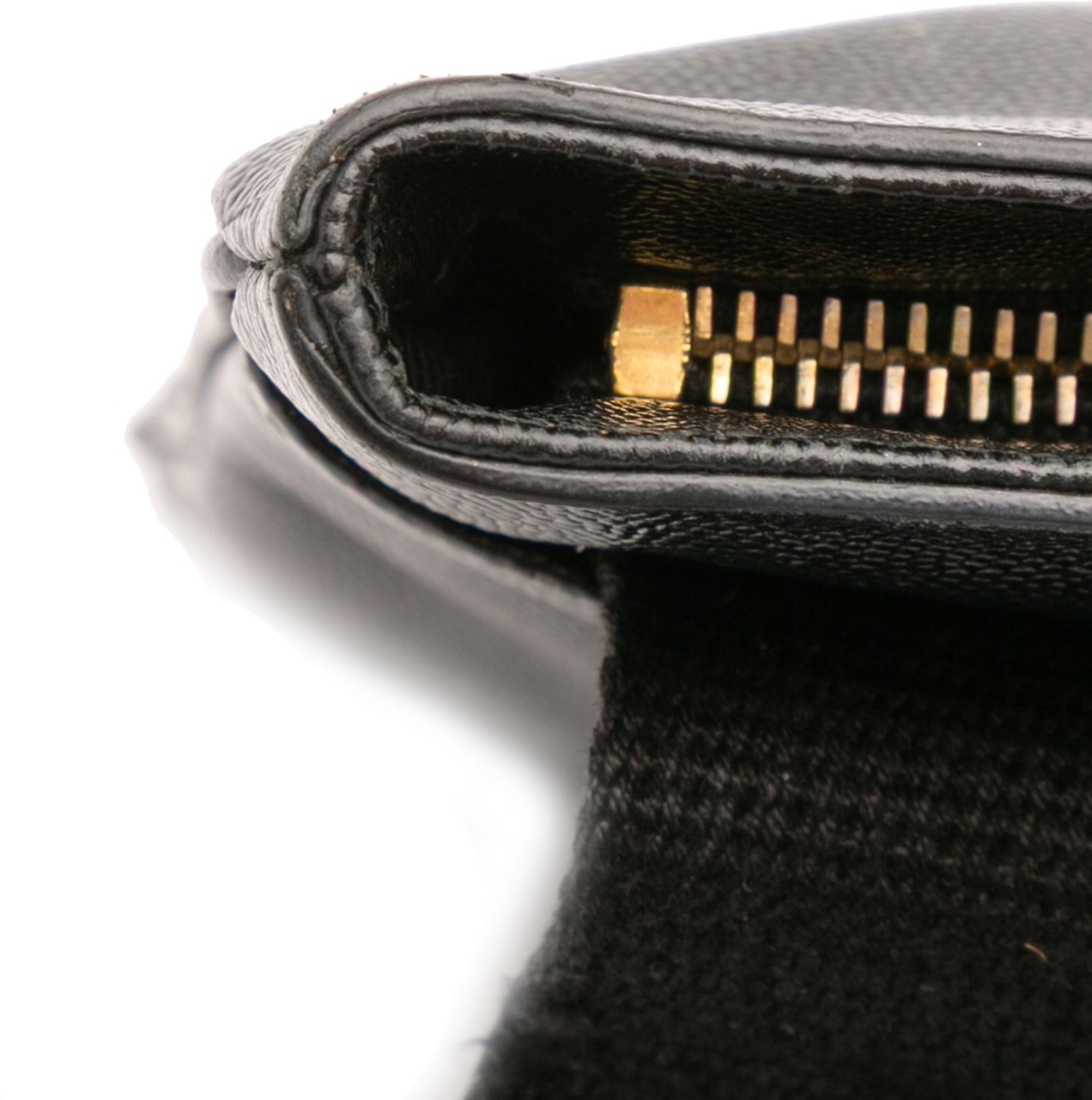 Saint Laurent Grain De Poudre Flat Crossbody Zwart