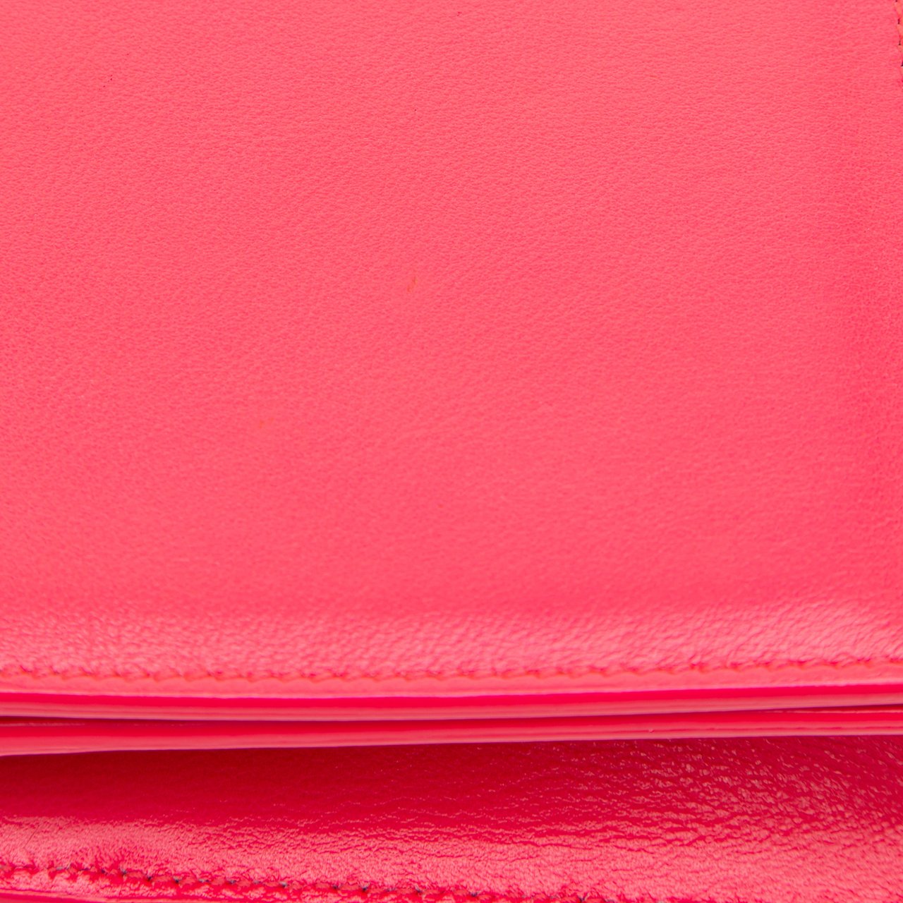 Saint Laurent Leather Cassandre Clutch Roze