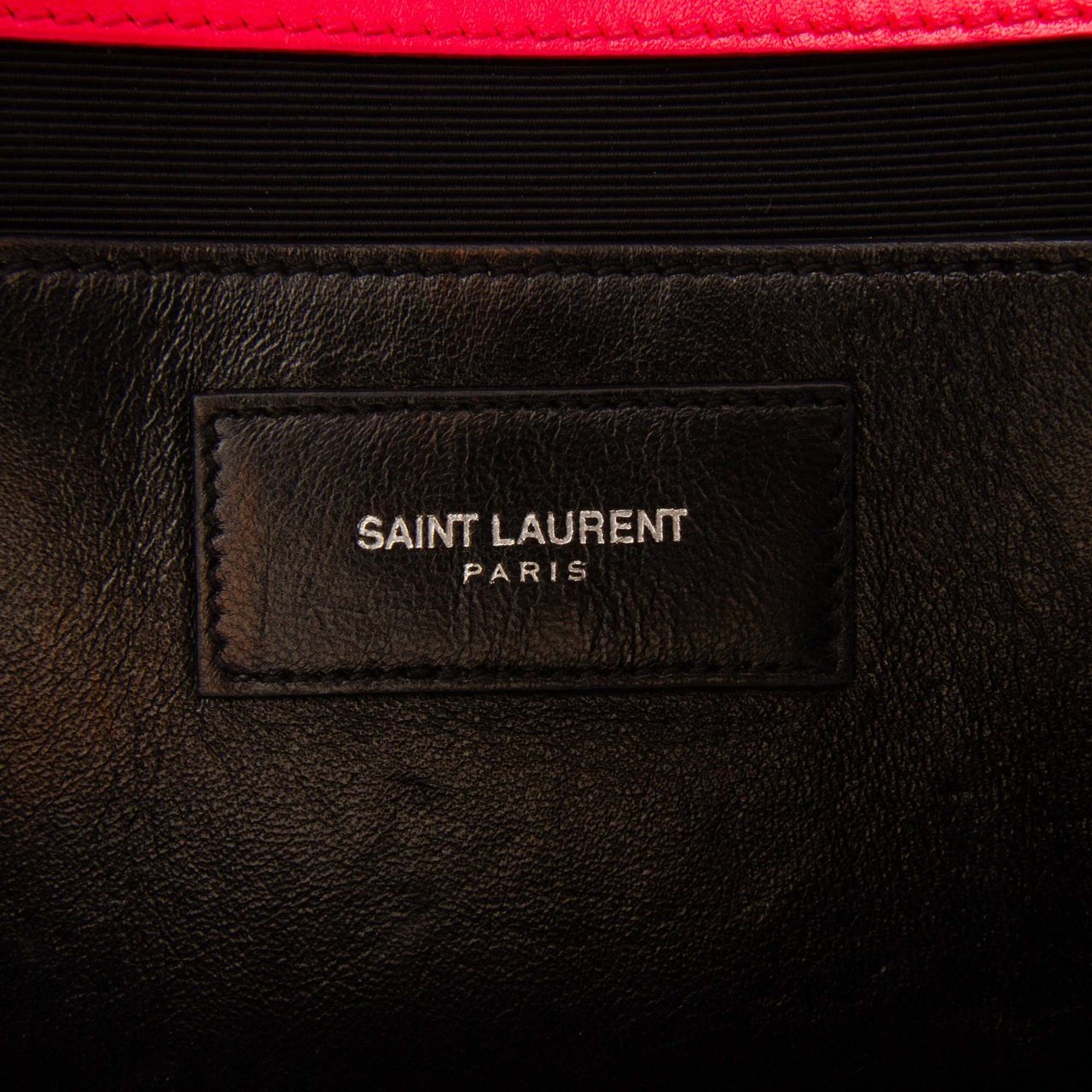Saint Laurent Leather Cassandre Clutch Roze