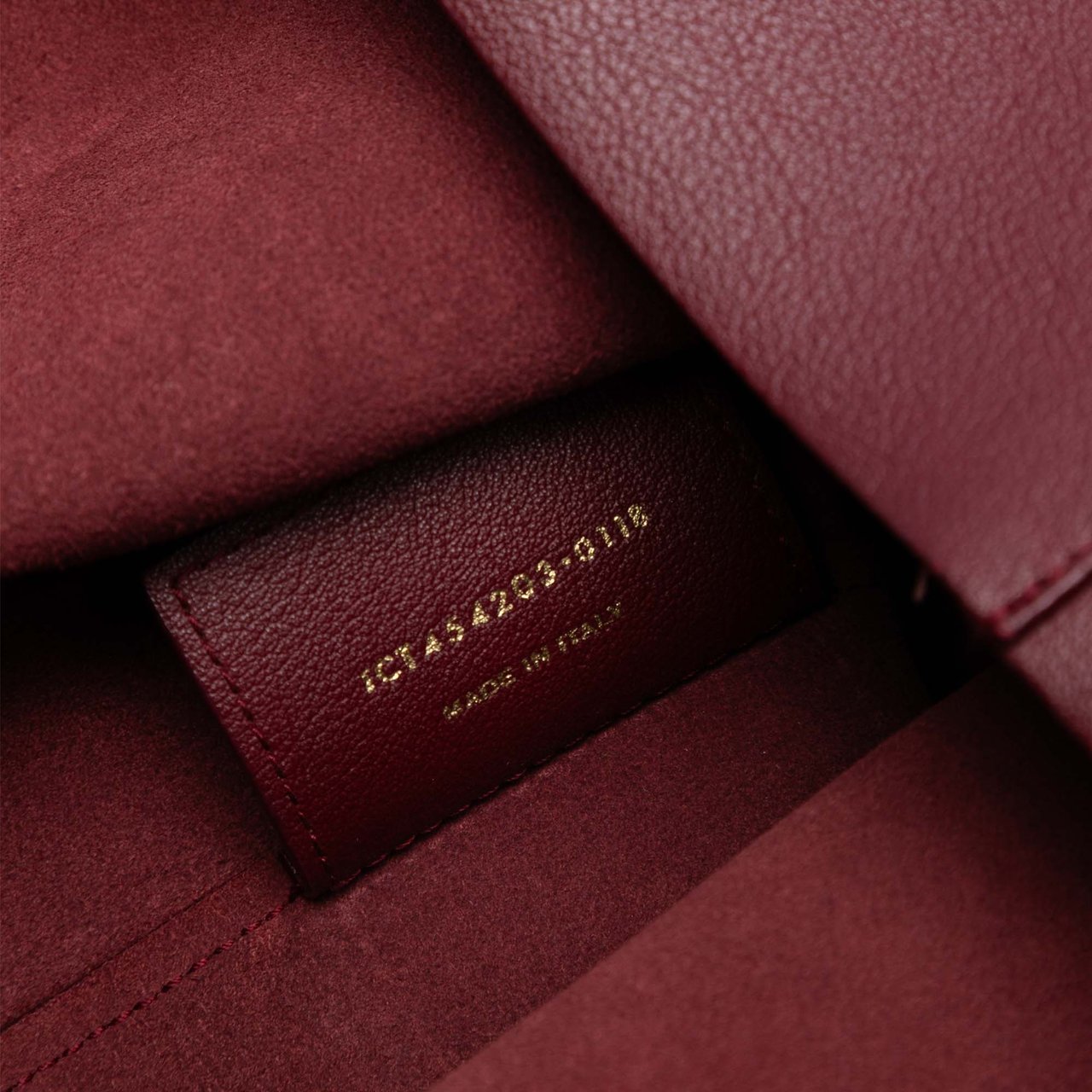 Saint Laurent Leather North South Shopper Tote Rood