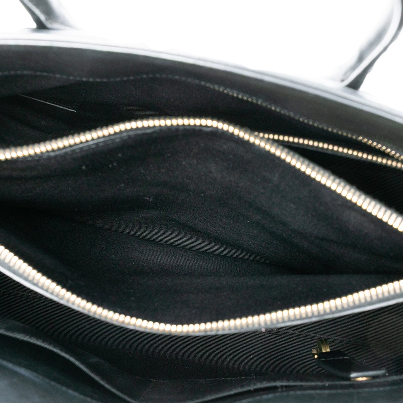 Saint Laurent Small Patent Sac De Jour Satchel Zwart