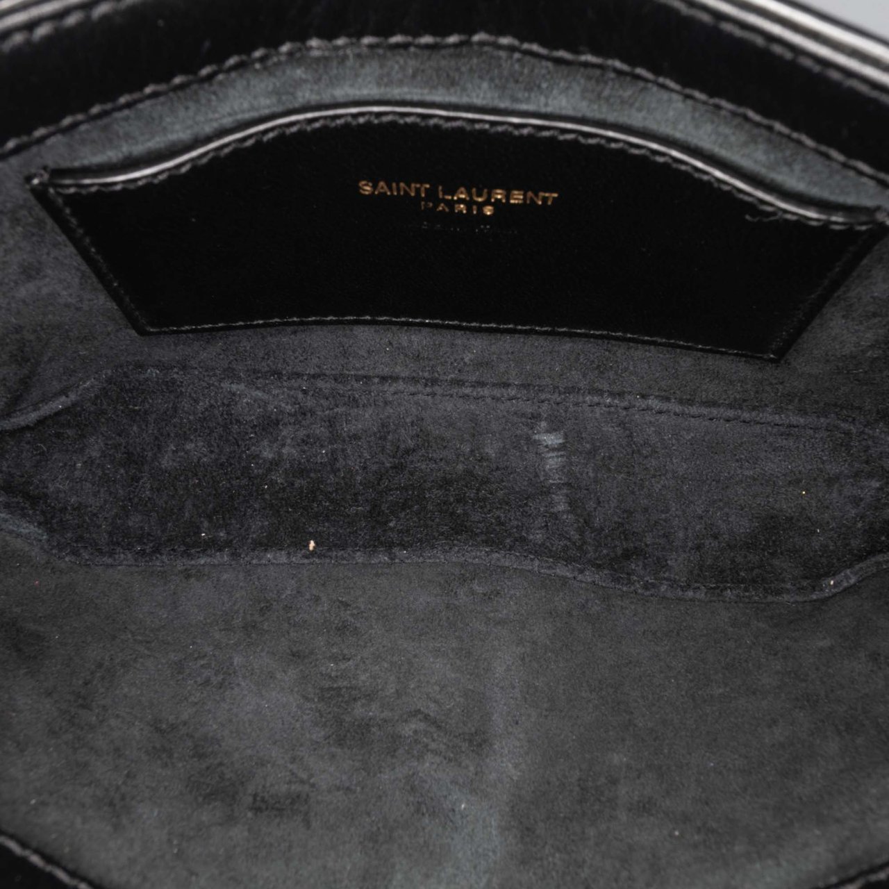 Saint Laurent Mini Calfskin Le 5 a 7 Bag Zwart