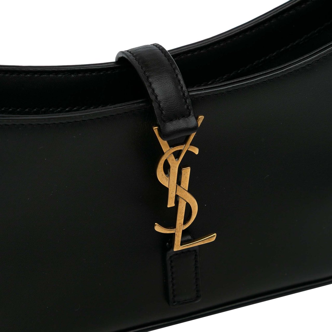 Saint Laurent Mini Calfskin Le 5 a 7 Bag Zwart