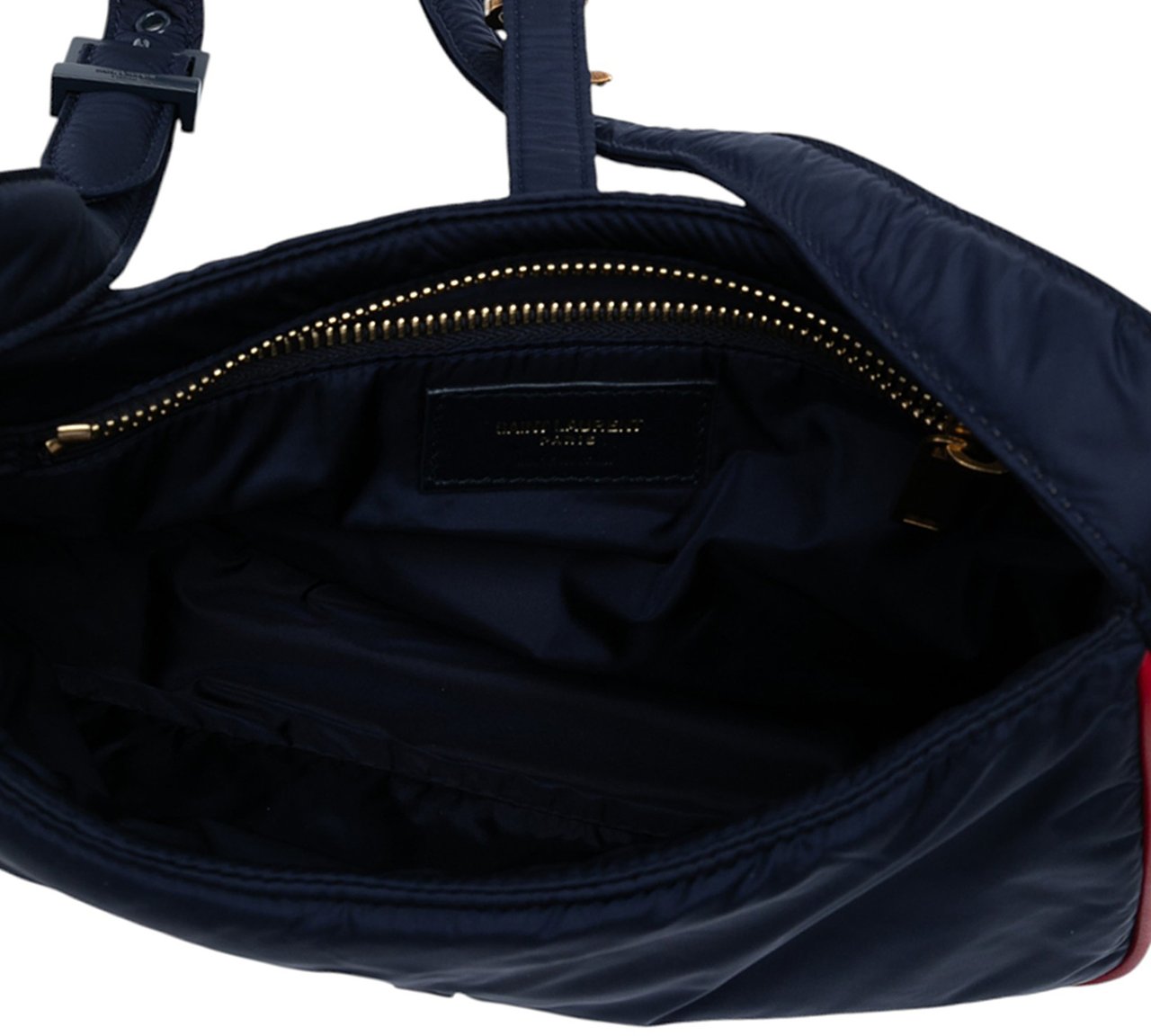 Saint Laurent Nylon Le 5 a 7 Shoulder Bag Blauw