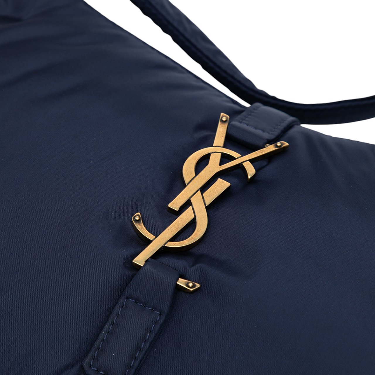 Saint Laurent Nylon Le 5 a 7 Shoulder Bag Blauw