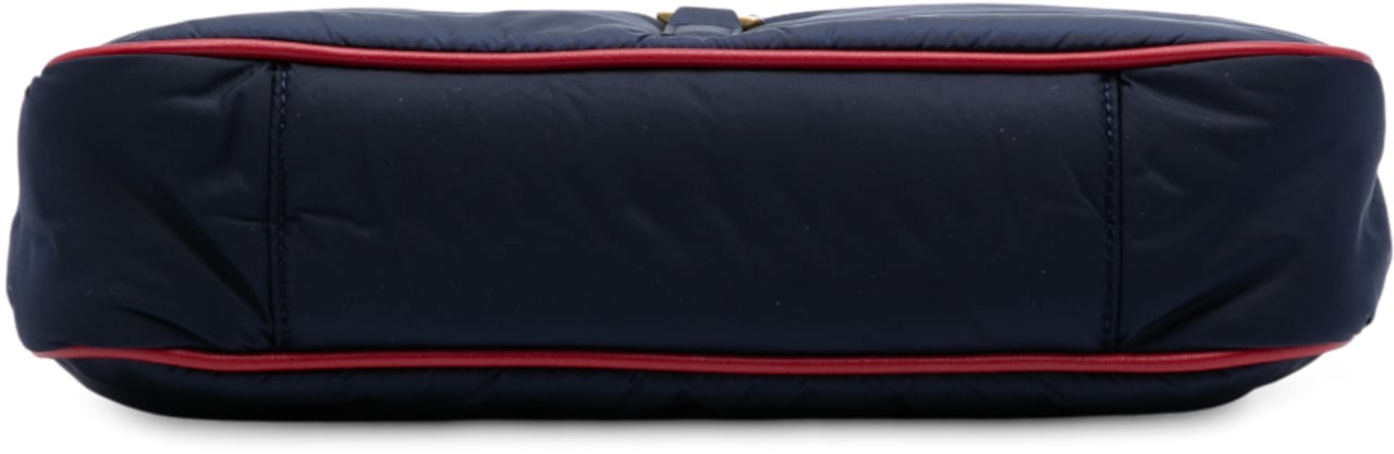 Saint Laurent Nylon Le 5 a 7 Shoulder Bag Blauw