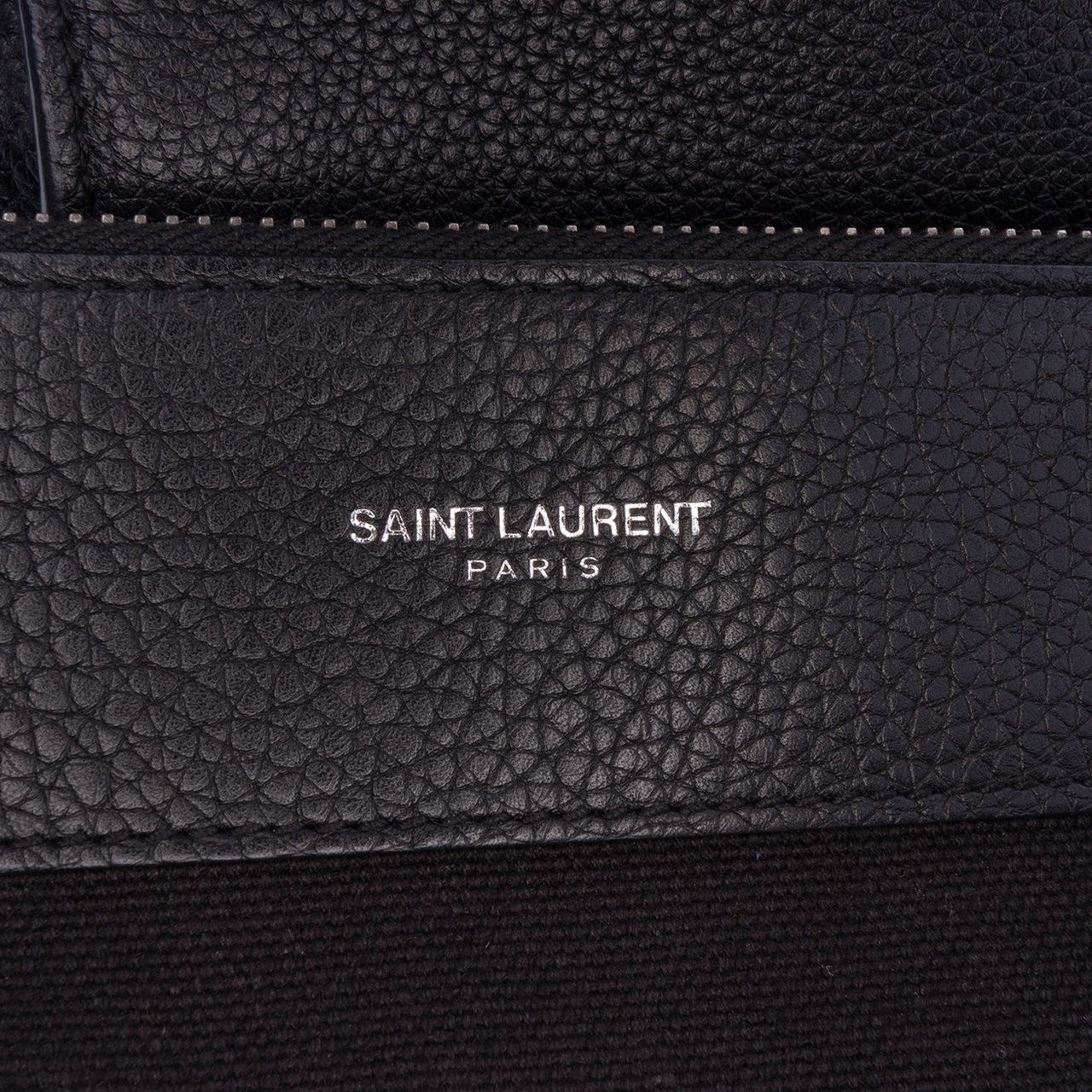 Saint Laurent Small Grained Calfskin Supple Sac De Jour Satchel Zwart