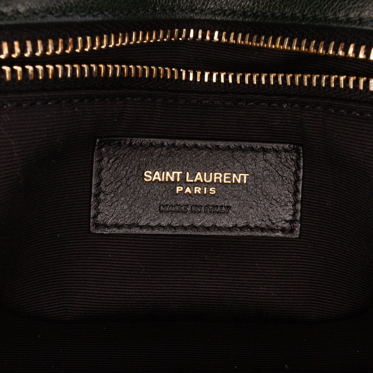 Saint Laurent Small Quilted Lambskin Becky Chain Shoulder Bag Groen