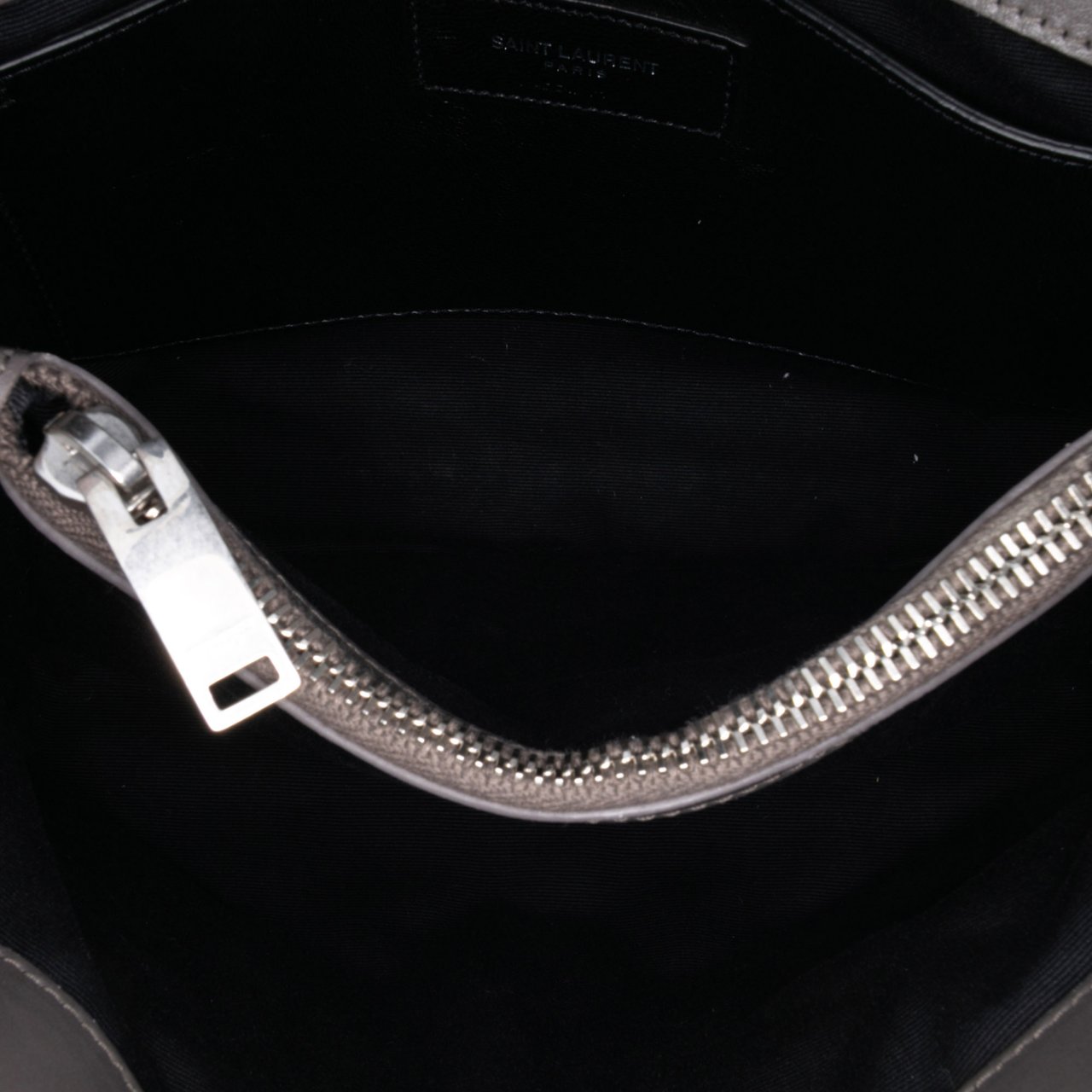 Saint Laurent Small Calfskin Monogram LouLou Shoulder Bag Grijs